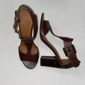 Vintage Italian Design Leather Heels Franco Sarto Women's heels